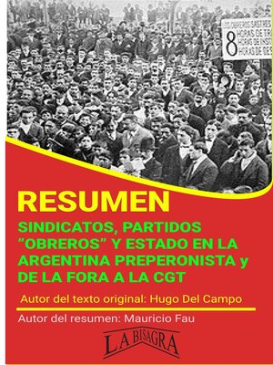 cover image of Resumen de Sindicatos, "Partidos Obreros"· y Estado en la Argentina Preperonista y de la FORA a la CGT